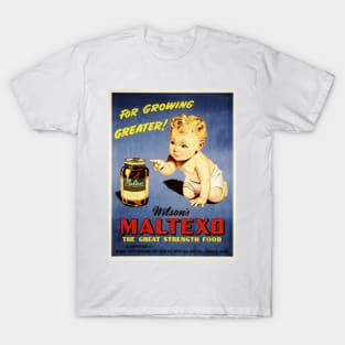 Wilson's MALTEXO The Great Strength Food Vintage Food Supplement Advertisement T-Shirt